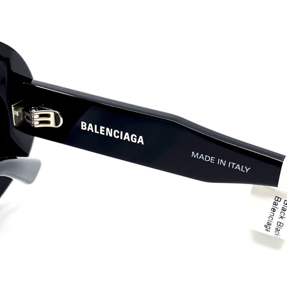 Balenciaga Black Oval Sunglasses - Picture 10 of 10